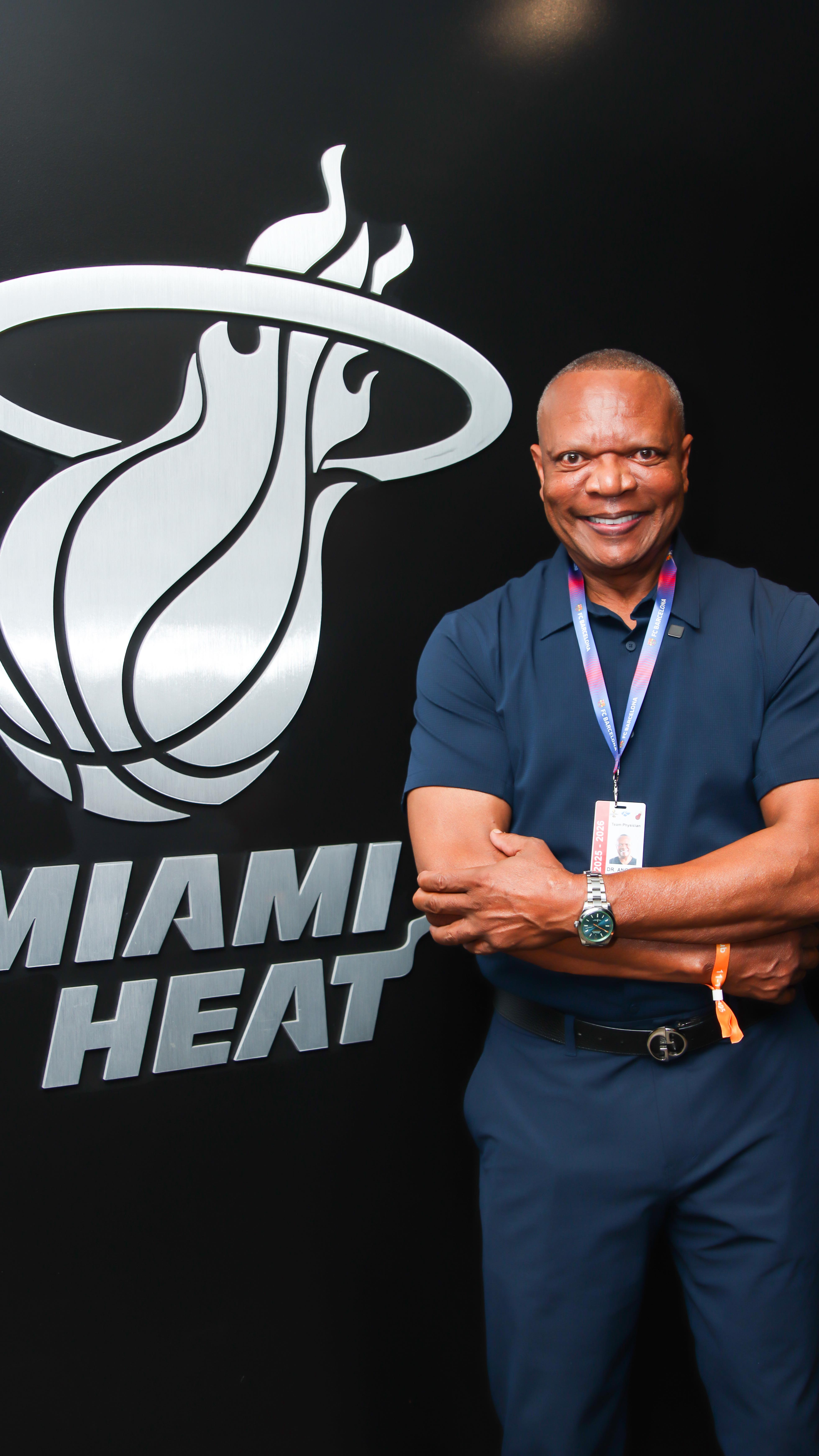 For over 30 years, Dr. Angelo Thrower has proudly served as a Miami Heat Team Physician. 🔥🏀